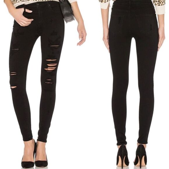 Agolde Sophie High Rise Distressed Skinny Jeans Moonstruck High Waisted 27 - Picture 1 of 13